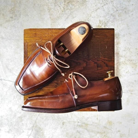 美品★(伊)ステファノビ SIZE 7【★グッドイヤーウェルテッド製法/ISETAN別注】Uチップ/伊勢丹/STEFANOBI★b699