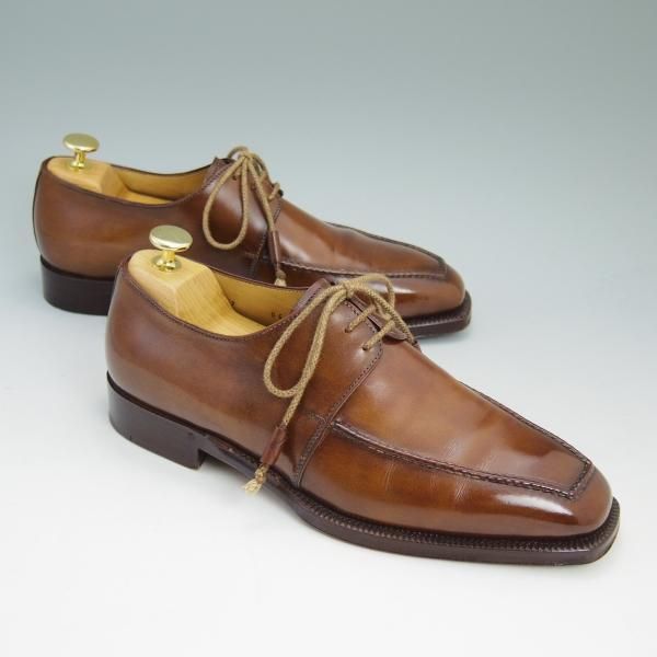 美品★(伊)ステファノビ SIZE 7【★グッドイヤーウェルテッド製法/ISETAN別注】Uチップ/伊勢丹/STEFANOBI★b699