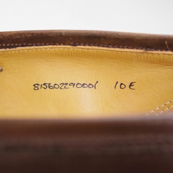 極美品★クロケット＆ジョーンズ US10E/UK9.5程度【定価￥128,520-★コードバン/ダークブラウン】ラルフローレン/パープルレーベル/Crockett＆Jones★b700