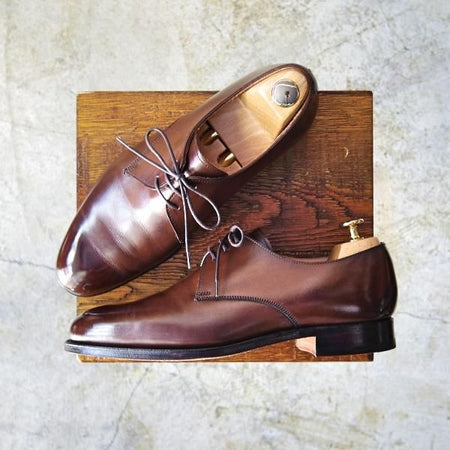 極美品★クロケット＆ジョーンズ 7.5E【★ポールスミス コレクション別注/Paul Smith】317ラスト/Vフロント/Crockett＆Jones★b702