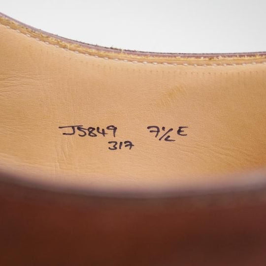 極美品★クロケット＆ジョーンズ 7.5E【★ポールスミス コレクション別注/Paul Smith】317ラスト/Vフロント/Crockett＆Jones★b702