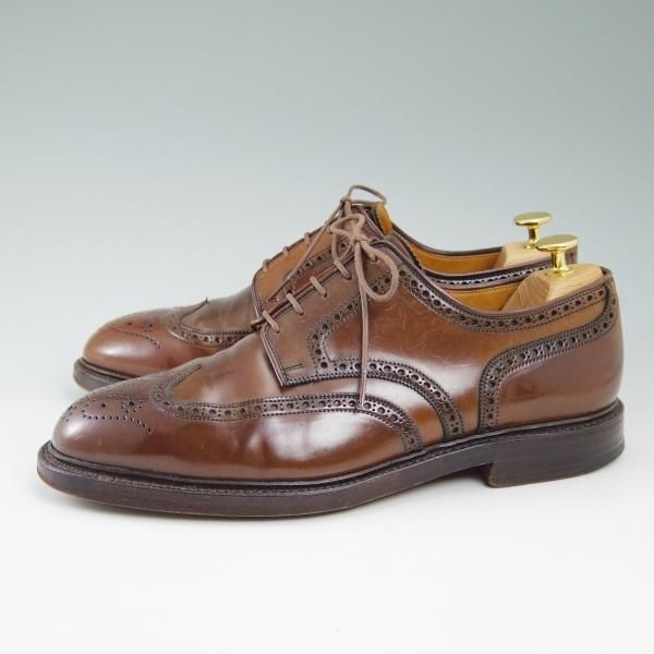 美品★クロケット＆ジョーンズ US9.5/UK9【★希少色!!コードバン/ブラウン/茶】ラルフローレン別注/Ralph Lauren/Crockett＆Jones★b703