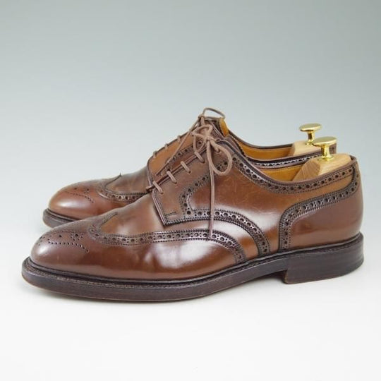 美品★クロケット＆ジョーンズ US9.5/UK9【★希少色!!コードバン/ブラウン/茶】ラルフローレン別注/Ralph Lauren/Crockett＆Jones★b703