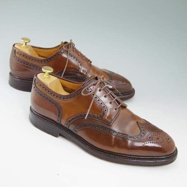 美品★クロケット＆ジョーンズ US9.5/UK9【★希少色!!コードバン/ブラウン/茶】ラルフローレン別注/Ralph Lauren/Crockett＆Jones★b703