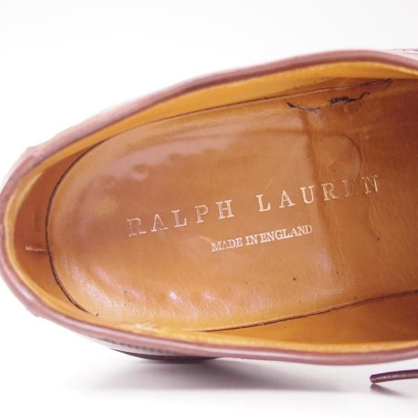 美品★クロケット＆ジョーンズ US9.5/UK9【★希少色!!コードバン/ブラウン/茶】ラルフローレン別注/Ralph Lauren/Crockett＆Jones★b703