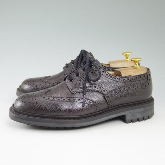 極美品★チャーチ 70G/UK7【★133ラスト/GORSLEY/グレインレザー】4都市ロゴ/フルブローグ/カントリーシューズ/短靴/Church's★b706