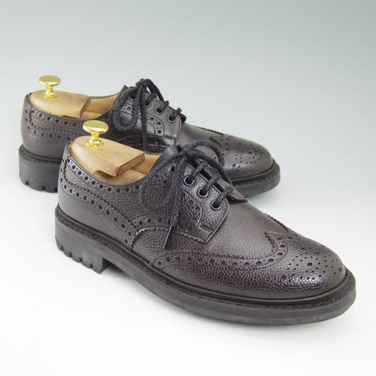 極美品★チャーチ 70G/UK7【★133ラスト/GORSLEY/グレインレザー】4都市ロゴ/フルブローグ/カントリーシューズ/短靴/Church's★b706