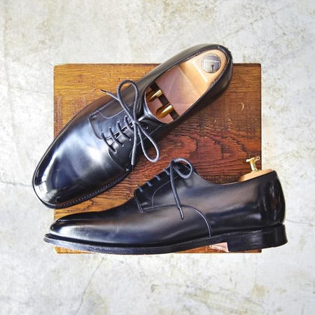 極上★チャーチ 80G/UK8【★100ラスト/CRANFIELD/クランフィールド】4都市ロゴ/プレーントゥ/Church's★b707