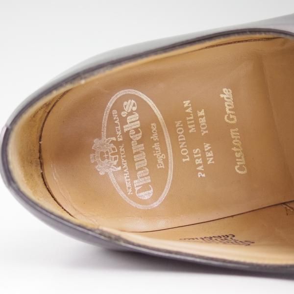 極上★チャーチ 80G/UK8【★100ラスト/CRANFIELD/クランフィールド】4都市ロゴ/プレーントゥ/Church's★b707