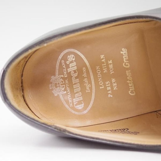 極上★チャーチ 80G/UK8【★100ラスト/CRANFIELD/クランフィールド】4都市ロゴ/プレーントゥ/Church's★b707