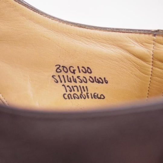 極上★チャーチ 80G/UK8【★100ラスト/CRANFIELD/クランフィールド】4都市ロゴ/プレーントゥ/Church's★b707