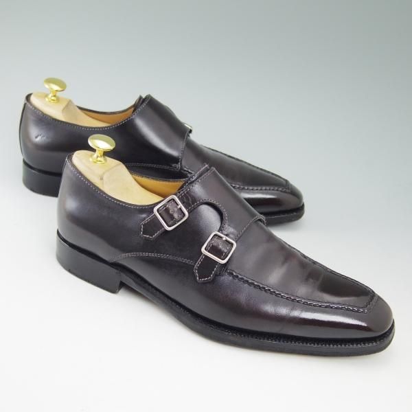 極上★(伊)ステファノビ SIZE 7【★グッドイヤーウェルテッド製法/ISETAN別注】ダブルモンク/Uチップ/伊勢丹/STEFANOBI★b709