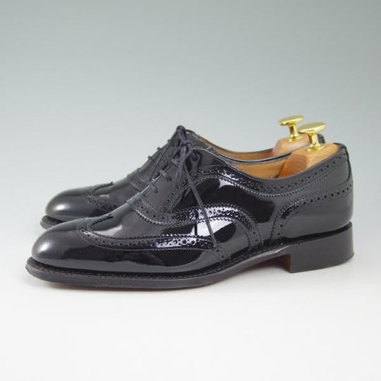 極美品★(英)チーニー(レディース) UK3【★ウイングチップ/MILLY/ミリー】パテント/フルブローグ/CHEANEY★b711