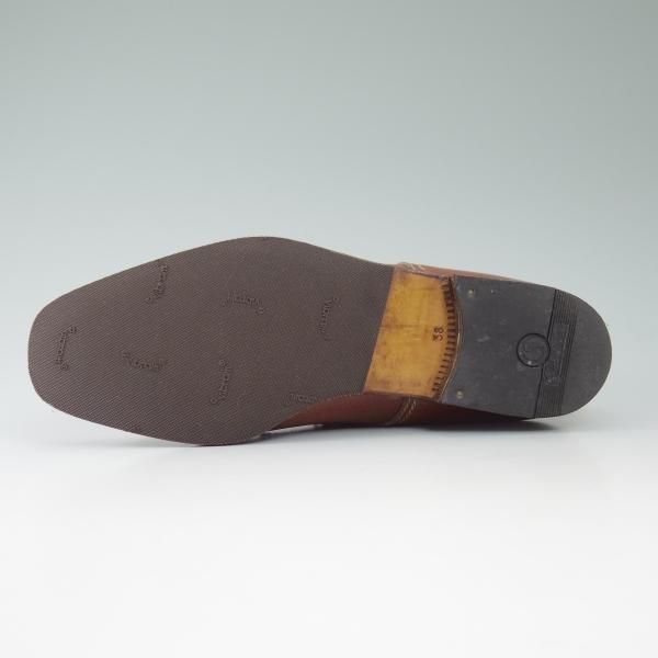 極上★(伊)マンニーナ(レディース) SIZE 38【★ストレートチップ/スコッチグレイン】シボ革/カーフ/MANNINA★b717