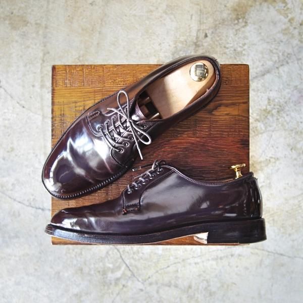 極貴重★オールデン 7.5C【★コードバン仕様/BROOKS BROTHERS別注】A765/ブルックスブラザーズ/プレーントゥ/Alden★b719