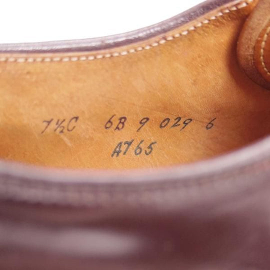 極貴重★オールデン 7.5C【★コードバン仕様/BROOKS BROTHERS別注】A765/ブルックスブラザーズ/プレーントゥ/Alden★b719