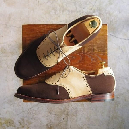 極美品★オールデン 9D【★(米)The Shoe Mart別注】99220F/バリーラスト/スエード/コンビ/サドルシューズ/Bootmaker Edition/Alden★b720
