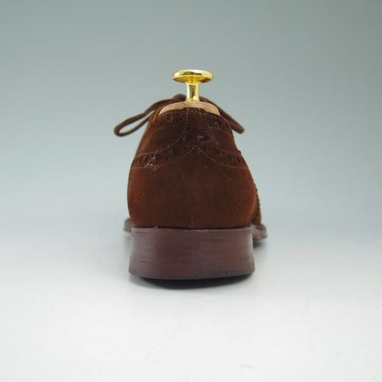 極上★チャーチ 80F/UK8【★希少!!アンテロープ革/REAL CAPE BUCK/旧チャーチ】73ラスト/3都市ロゴ/スエード/フルブローグ/Church's★b724