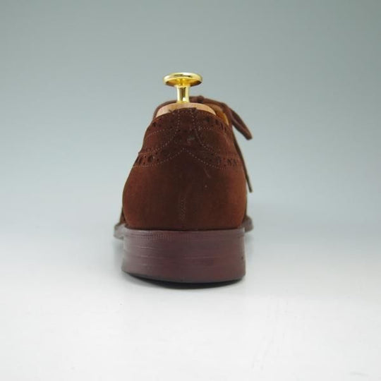 極上★チャーチ 80F/UK8【★希少!!アンテロープ革/REAL CAPE BUCK/旧チャーチ】73ラスト/3都市ロゴ/スエード/フルブローグ/Church's★b724