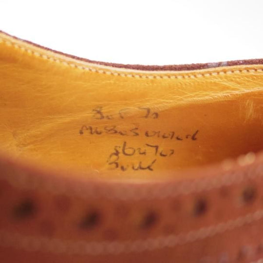 極上★チャーチ 80F/UK8【★希少!!アンテロープ革/REAL CAPE BUCK/旧チャーチ】73ラスト/3都市ロゴ/スエード/フルブローグ/Church's★b724