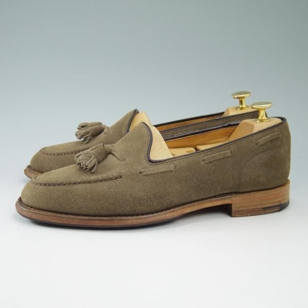 極上★チャーチ 75F/UK7.5【★フォスバリー/FOSBURY】93ラスト/4都市ロゴ/スエード/タッセルローファー/Church's★b725