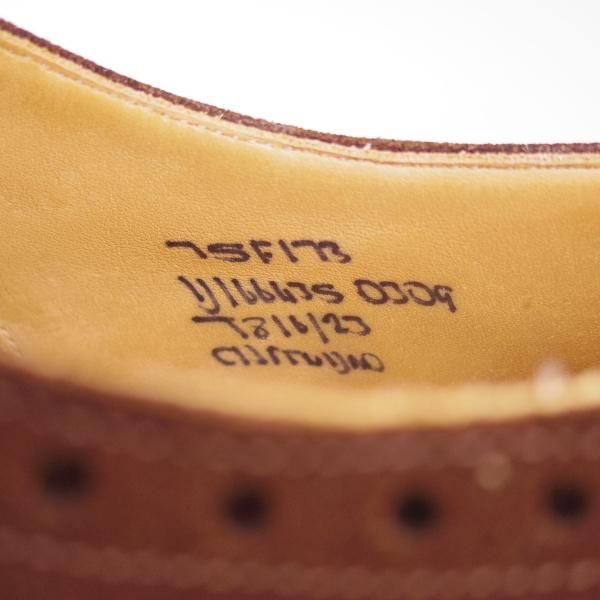 極上★チャーチ 75F/UK7.5【★チェットウィンド/CHETWYND】173ラスト/4都市ロゴ/スエード/フルブローグ/Church's★b726