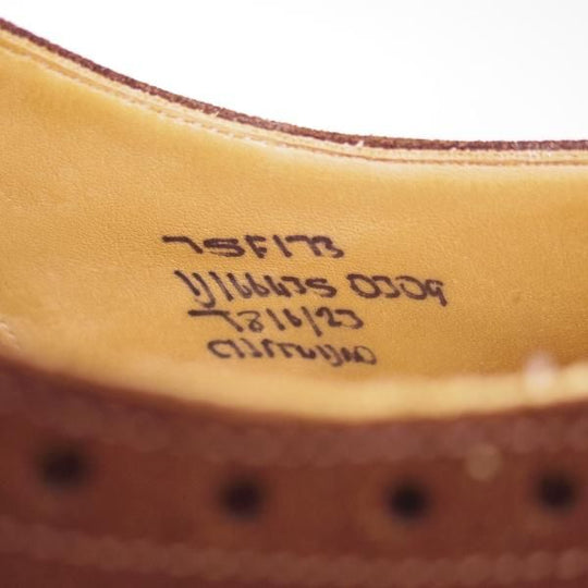 極上★チャーチ 75F/UK7.5【★チェットウィンド/CHETWYND】173ラスト/4都市ロゴ/スエード/フルブローグ/Church's★b726