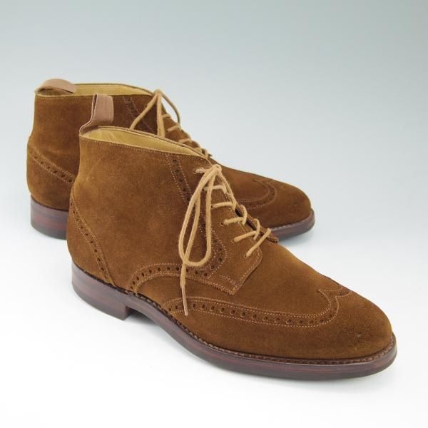 美品★クロケット&ジョーンズ 6E【★BEAMS F別注/ビームス/TRENT/トレント】200ラスト/スエード/カントリーブーツ/Crockett&Jones★b727