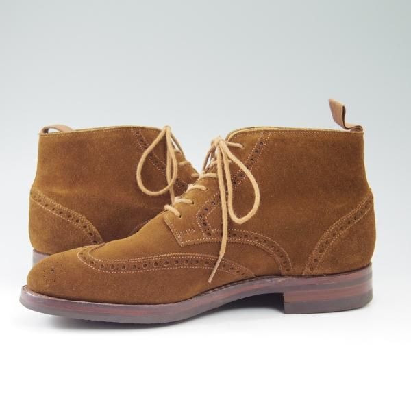 美品★クロケット&ジョーンズ 6E【★BEAMS F別注/ビームス/TRENT/トレント】200ラスト/スエード/カントリーブーツ/Crockett&Jones★b727