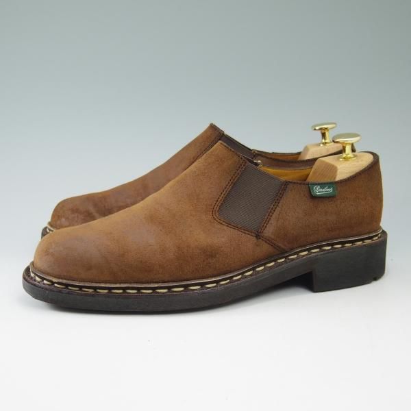 極上★パラブーツ SIZE 6【★ワックススエード仕様/PHOTON/フォトン】TEXソール/スリッポン/サイドゴアシューズ/Paraboot★b729