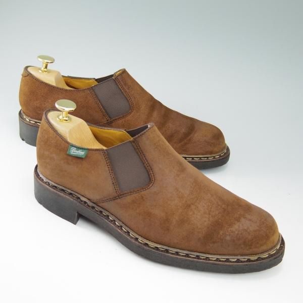 極上★パラブーツ SIZE 6【★ワックススエード仕様/PHOTON/フォトン】TEXソール/スリッポン/サイドゴアシューズ/Paraboot★b729