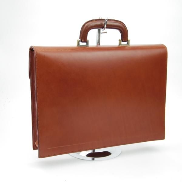 極美品★(英)ラザフォード製/Rutherfords【★英国製 レザー ブリーフケース】メンズ ビジネス バッグ★N4960