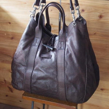 ★ダニエル&ボブ【★クロドーロ/2WAY CULODORO/コッコーネ/COCCONE】EDIFICE別注/メンズ レザー トート バッグ/クロコ型押し/Daniel&Bob★N4961