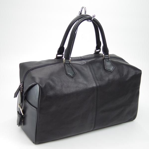 再入荷のおすすめ最新情報 ☆銀座・和光(WAKO)【☆鞄】ボストンバッグ/黒/レザー バッグ