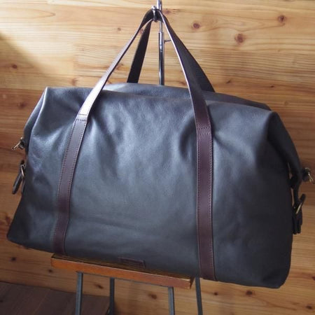 美品★(英)ビル・アンバーグ【定価10万円以上★ボストンバッグ】ショルダー/レザー/メンズ ビジネス バッグ/Bill Amberg★N4964