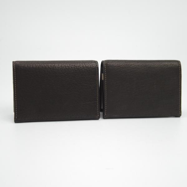 未使用★CYPRIS/キプリス【2個セット★鹿革/DEER SKIN】名刺入れ/レザー 黒/カードケース★b733