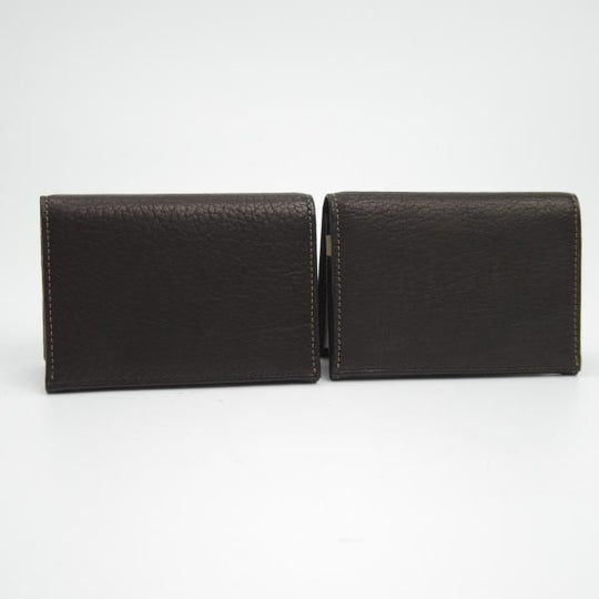 未使用★CYPRIS/キプリス【2個セット★鹿革/DEER SKIN】名刺入れ/レザー 黒/カードケース★b733