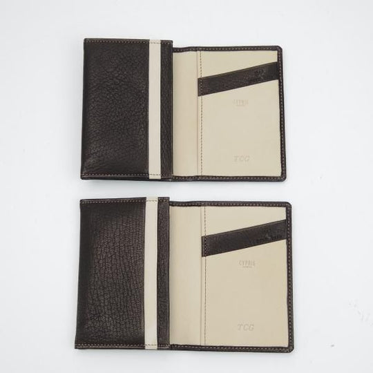 未使用★CYPRIS/キプリス【2個セット★鹿革/DEER SKIN】名刺入れ/レザー 黒/カードケース★b733