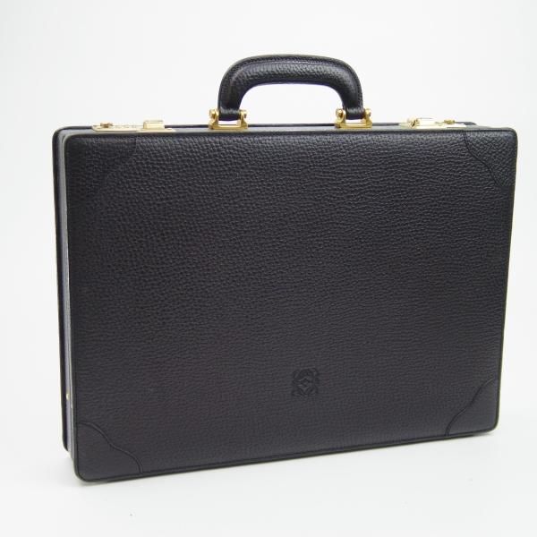 【ジャンク】ロエベ　キャリアケース　黒　お洒落　大人　ビジネスバッグ 極上☆ロエベ/LOEWE【☆アタッシュケース/黒】メンズ レザー
