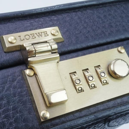 極上★ロエベ/LOEWE【★アタッシュケース/黒】メンズ レザー ビジネス バッグ★N4970