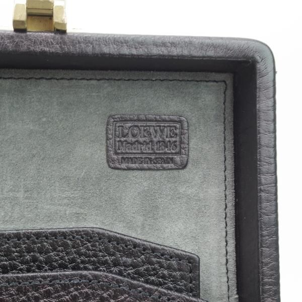 極上★ロエベ/LOEWE【★アタッシュケース/黒】メンズ レザー ビジネス バッグ★N4970