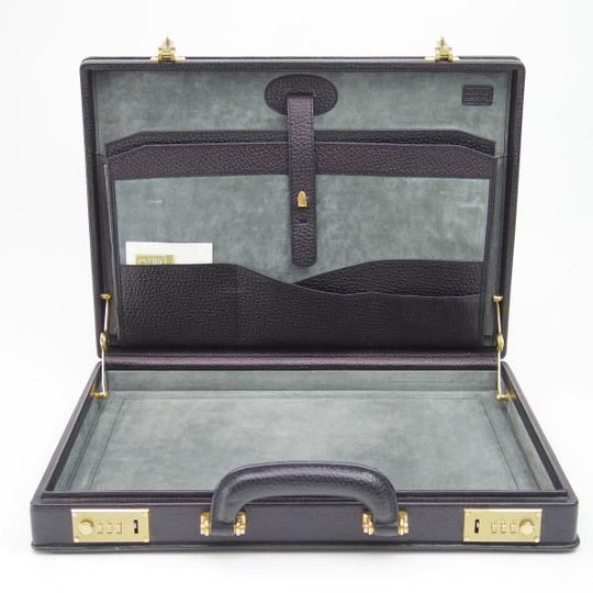 極上★ロエベ/LOEWE【★アタッシュケース/黒】メンズ レザー ビジネス バッグ★N4970
