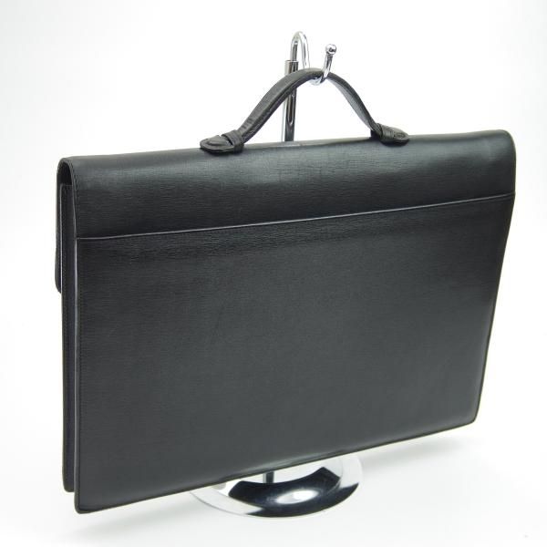 極上★(伊)サルヴァトーレ・フェラガモ/Ferragamo【★鞄】ブリーフケース/レザー 黒/メンズ ビジネス バッグ/Salvatore★N4971