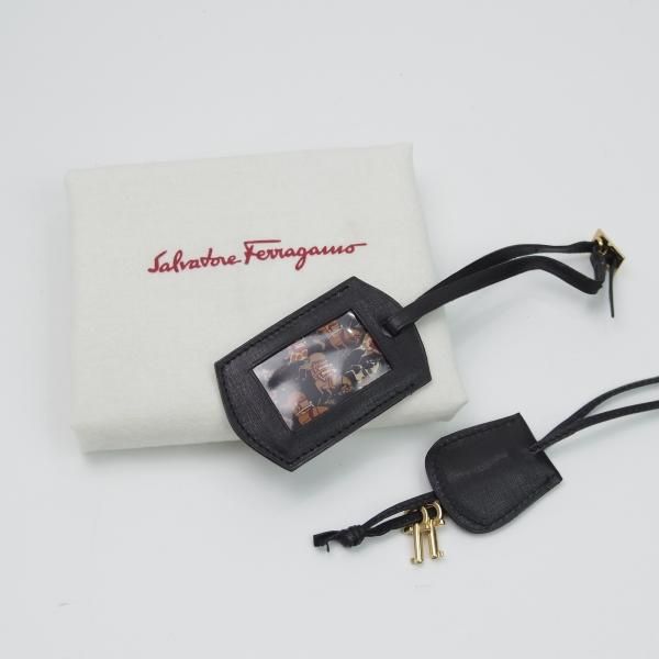極上★(伊)サルヴァトーレ・フェラガモ/Ferragamo【★鞄】ブリーフケース/レザー 黒/メンズ ビジネス バッグ/Salvatore★N4971