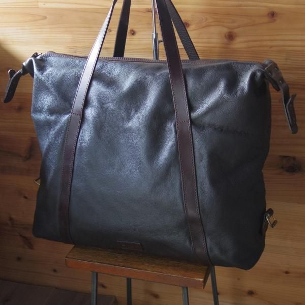 Bill Ambergダークブラウン レザー トートバッグ Bill Ambergダークブラウン レザー トートバッグ