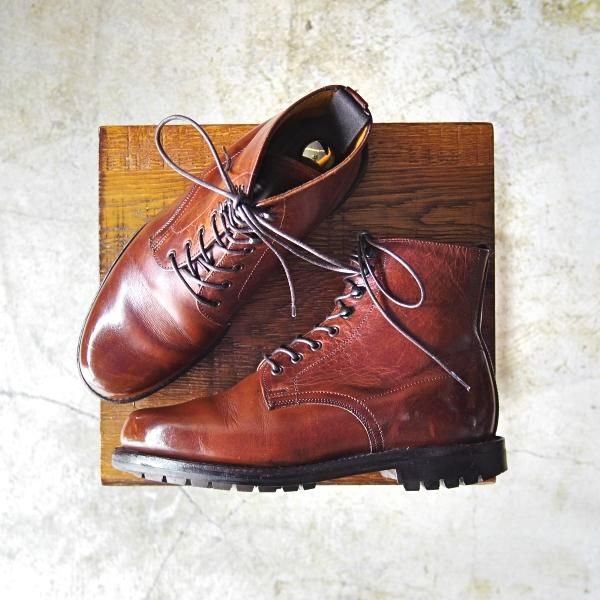 ★(英)グレンソン(レディース) 3.5E【★オイルドレザー/カントリーブーツ】CYCLONE DERBY BOOTS/18928/72/623/プレーントゥ/GRENSON★b735
