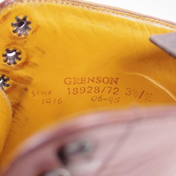 ★(英)グレンソン(レディース) 3.5E【★オイルドレザー/カントリーブーツ】CYCLONE DERBY BOOTS/18928/72/623/プレーントゥ/GRENSON★b735