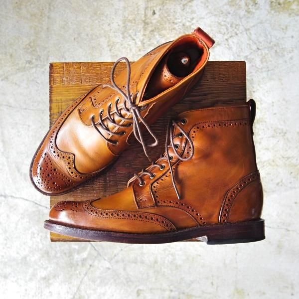 美品★(米)アレンエドモンズ 8D【貴重★カントリーブーツ/Dalton】カーフ/茶/メンズ/ALLEN EDMONDS★b737