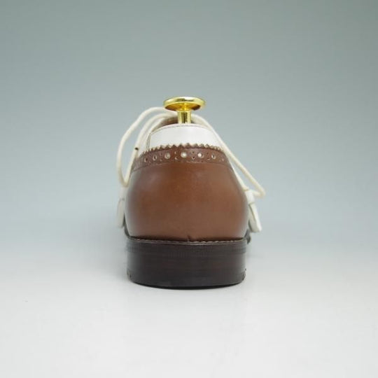 極美品★チャーチ(レディース) SIZE 37.5【★ケルマーシュ/KELMARSH/コンビカラー】4都市ロゴ/ギリーシューズ/Church's★b744