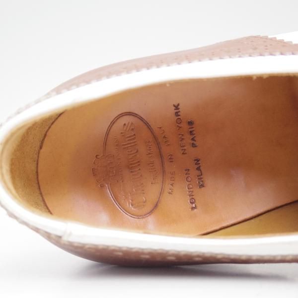 極美品★チャーチ(レディース) SIZE 37.5【★ケルマーシュ/KELMARSH/コンビカラー】4都市ロゴ/ギリーシューズ/Church's★b744